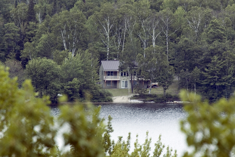 lake house view from across the lake
