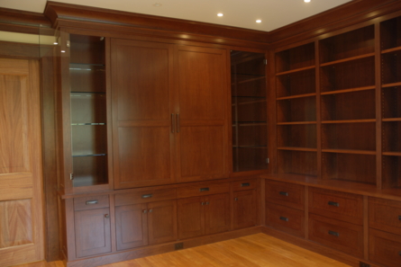 wooden library room
