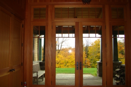 glass french doors