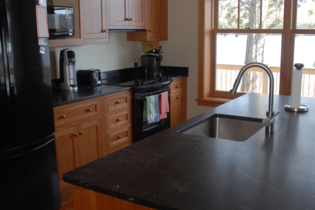 kitchen counter with sink