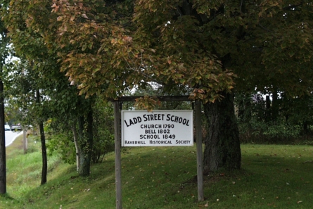 ladd street school sign