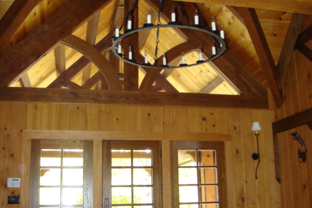 wooden roof front room