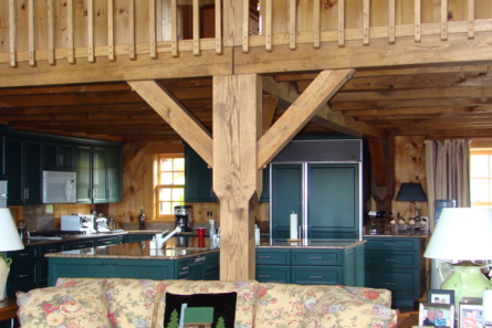 wooden balcony interior