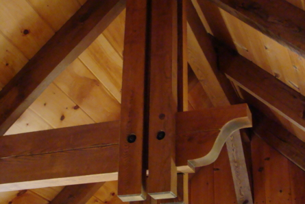 wooden ceiling beam