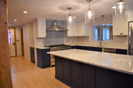 Kitchen counters and island